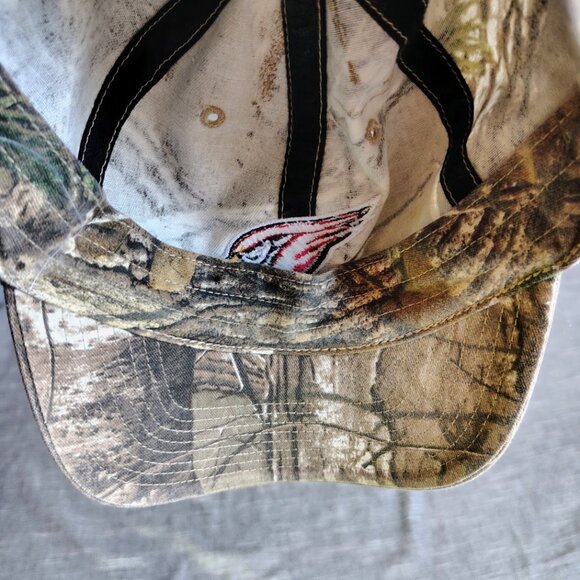 Arizona Cardinals NFL Camo Hat Cap Strap Back Realtree Lithotype Logo Football - Picture 10 of 11